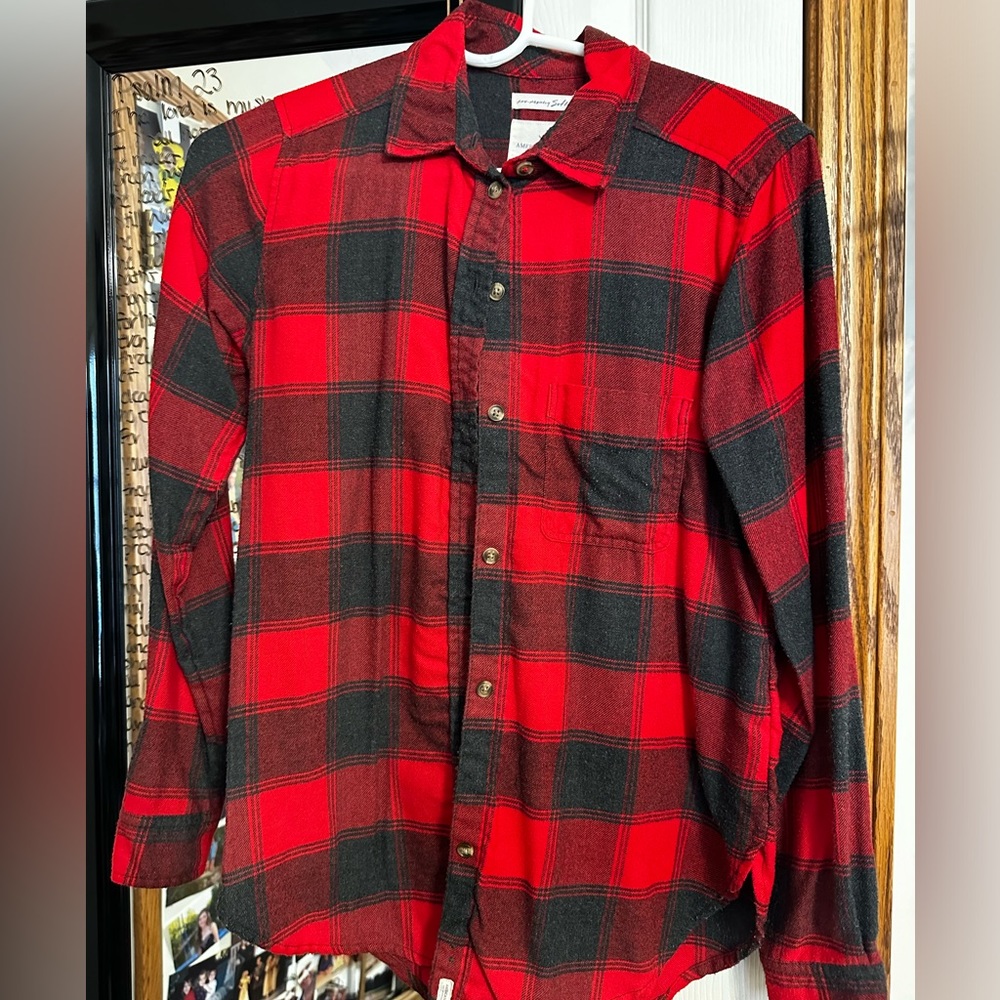 Red and Black Super Soft Boyfriend Flannel